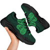 St. Patrick's Day Irish Clover Print Black Chunky Shoes-grizzshop