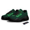 St. Patrick's Day Irish Clover Print Black Chunky Shoes-grizzshop