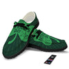 St. Patrick's Day Irish Clover Print Black Loafers-grizzshop