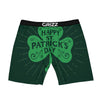 St. Patrick's Day Irish Clover Print Boxer Briefs-grizzshop