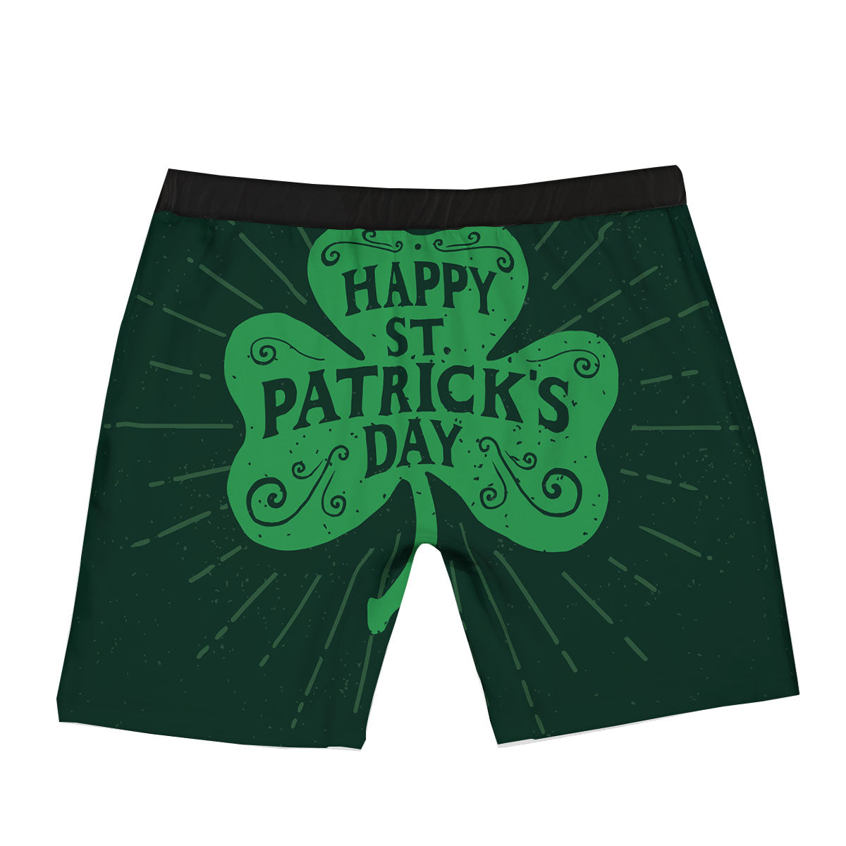 St. Patrick's Day Irish Clover Print Boxer Briefs-grizzshop