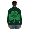 St. Patrick's Day Irish Clover Print Men's Dress Shirts-grizzshop