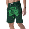 St. Patrick's Day Irish Clover Print Men's Shorts-grizzshop