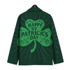 St. Patrick's Day Irish Clover Print Men's Sport Coat-grizzshop