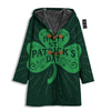 St. Patrick's Day Irish Clover Print Men's Windbreaker Jacket-grizzshop