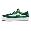 St. Patrick's Day Irish Clover Print Skate Shoes-grizzshop