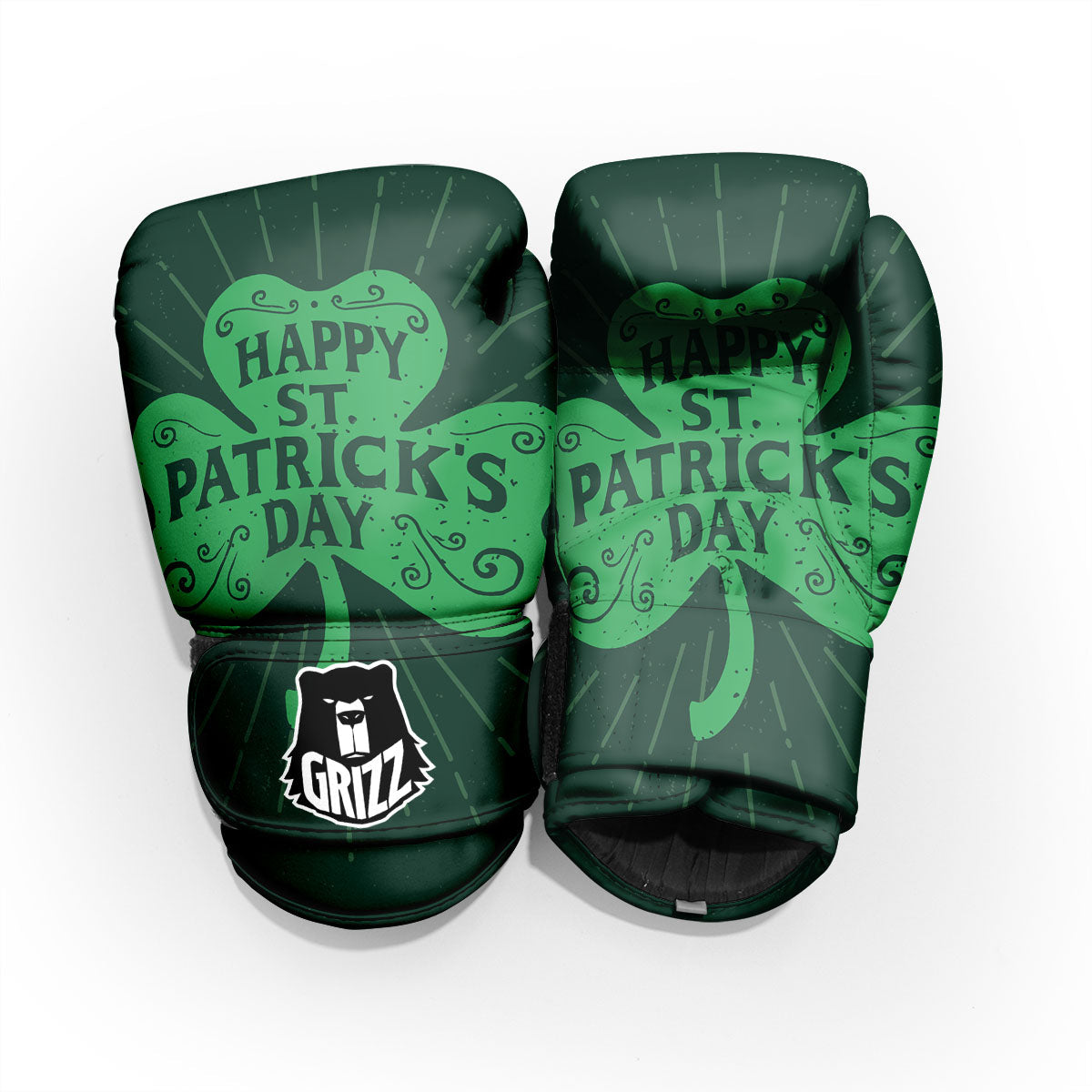 St. Patrick's Day Irish Clover Print Pro Boxing Glove