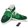 St. Patrick's Day Irish Clover Print White Loafers-grizzshop