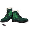 St. Patrick's Day Irish Clover Print Winter Boots-grizzshop