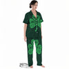 St. Patrick's Day Irish Clover Print Women's Pajamas Set-grizzshop