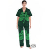 St. Patrick's Day Irish Clover Print Women's Pajamas Set-grizzshop