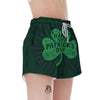 St. Patrick's Day Irish Clover Print Women's Shorts-grizzshop