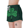 St. Patrick's Day Irish Clover Print Women's Shorts-grizzshop