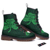 St. Patrick's Day Irish Clover Print Work Boots-grizzshop