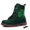 St. Patrick's Day Irish Clover Print Work Boots-grizzshop