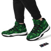 St. Patrick's Day Irish Leaf Print Black Bball Shoes-grizzshop