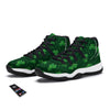 St. Patrick's Day Irish Leaf Print Black Bball Shoes-grizzshop