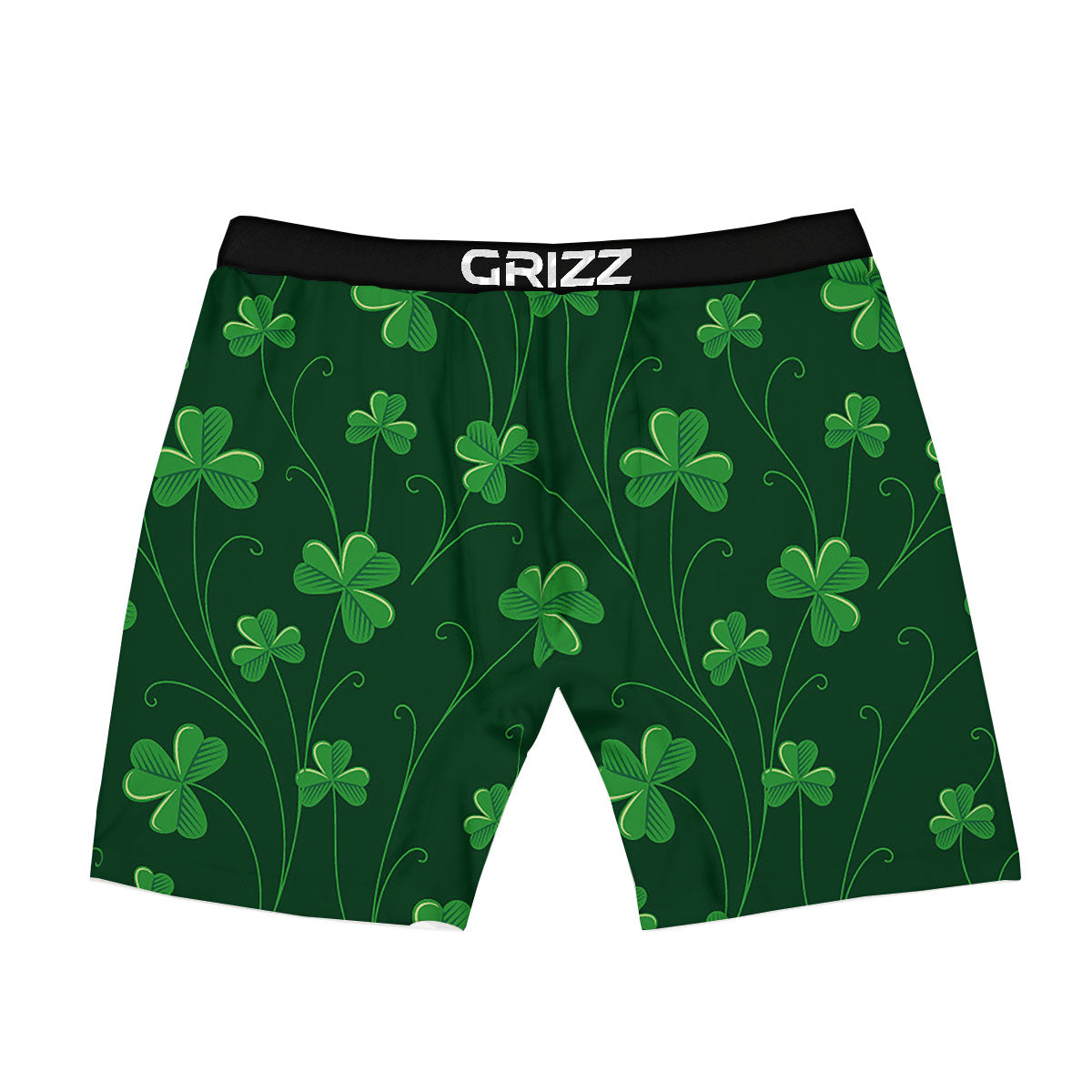 St. Patrick's Day Irish Leaf Print Boxer Briefs-grizzshop