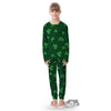 St. Patrick's Day Irish Leaf Print Kid's Pajamas-grizzshop