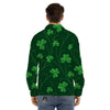 St. Patrick's Day Irish Leaf Print Men's Dress Shirts-grizzshop