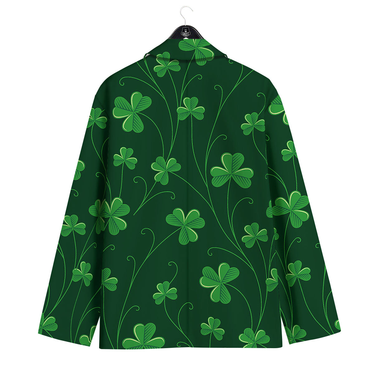 St. Patrick's Day Irish Leaf Print Men's Sport Coat-grizzshop