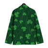 St. Patrick's Day Irish Leaf Print Men's Sport Coat-grizzshop