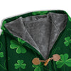 St. Patrick's Day Irish Leaf Print Men's Windbreaker Jacket-grizzshop