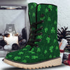 St. Patrick's Day Irish Leaf Print Snow Boots-grizzshop