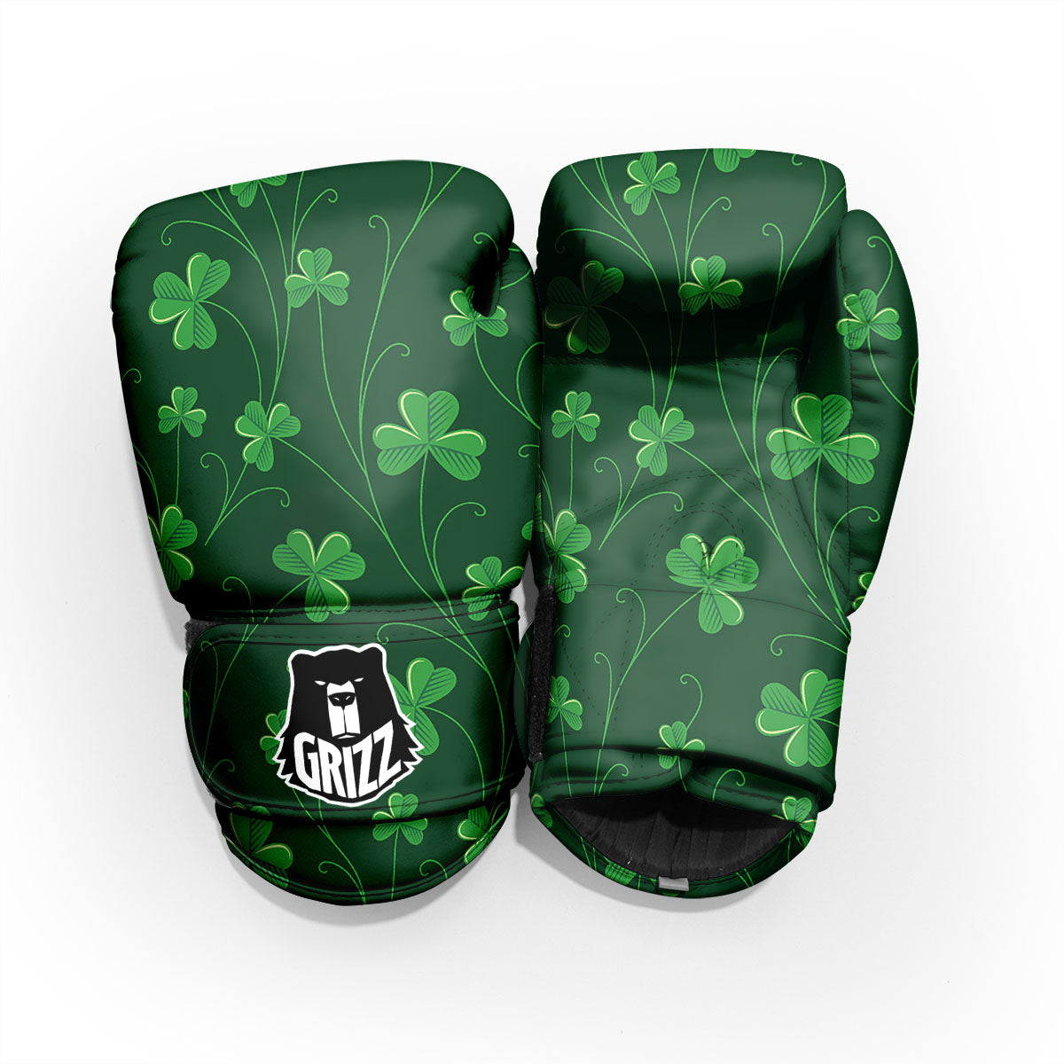 St. Patrick's Day Irish Leaf Print Pro Boxing Glove