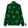 St. Patrick's Day Irish Leaf Print Track Jacket-grizzshop