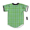 St. Patrick's Day Irish Plaid Print Baseball Jersey-grizzshop