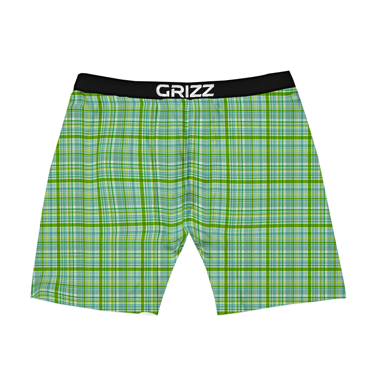 St. Patrick's Day Irish Plaid Print Boxer Briefs-grizzshop