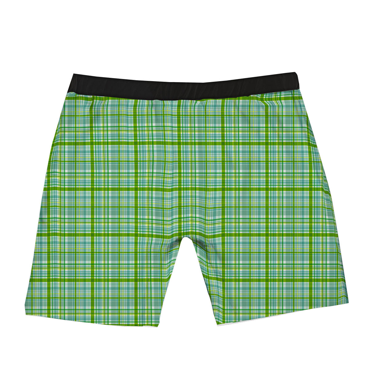 St. Patrick's Day Irish Plaid Print Boxer Briefs-grizzshop