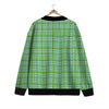 St. Patrick's Day Irish Plaid Print Cardigan-grizzshop