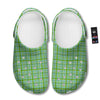 St. Patrick's Day Irish Plaid Print Clog-grizzshop