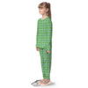 St. Patrick's Day Irish Plaid Print Kid's Pajamas-grizzshop