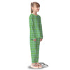 St. Patrick's Day Irish Plaid Print Kid's Pajamas-grizzshop