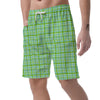 St. Patrick's Day Irish Plaid Print Men's Shorts-grizzshop