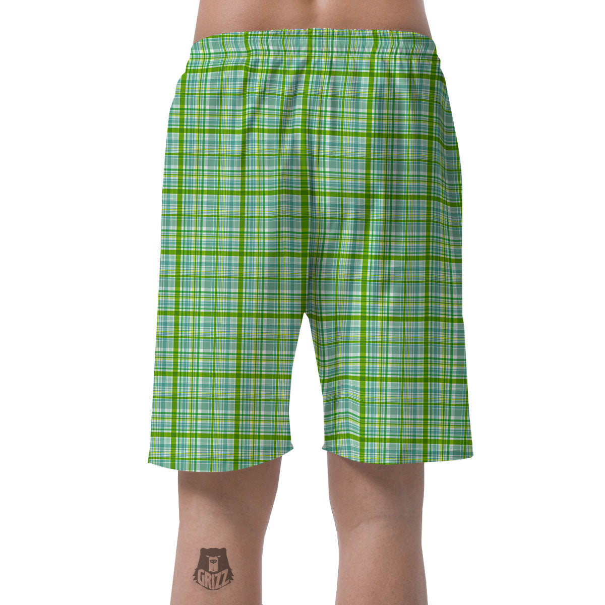 St. Patrick's Day Irish Plaid Print Men's Shorts-grizzshop