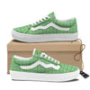 St. Patrick's Day Irish Plaid Print Skate Shoes-grizzshop