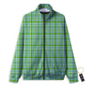 St. Patrick's Day Irish Plaid Print Track Jacket-grizzshop