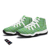 St. Patrick's Day Irish Plaid Print White Bball Shoes-grizzshop