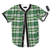 St. Patrick's Day Irish Tartan Print Baseball Jersey-grizzshop