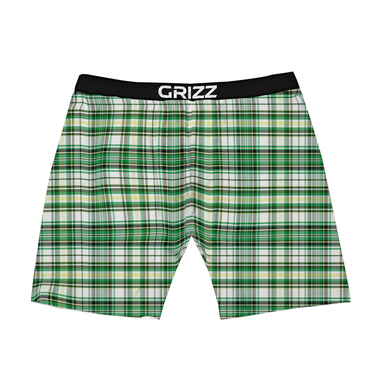 St. Patrick's Day Irish Tartan Print Boxer Briefs-grizzshop