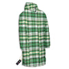 St. Patrick's Day Irish Tartan Print Long Down Jacket-grizzshop