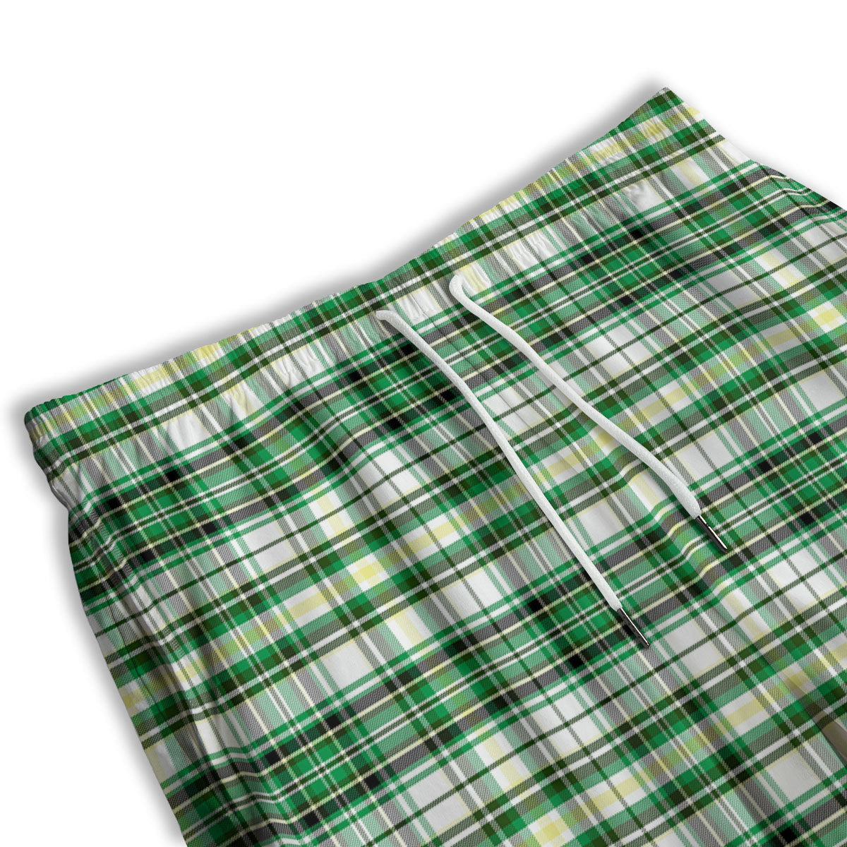 St. Patrick's Day Irish Tartan Print Men's Athletic Shorts