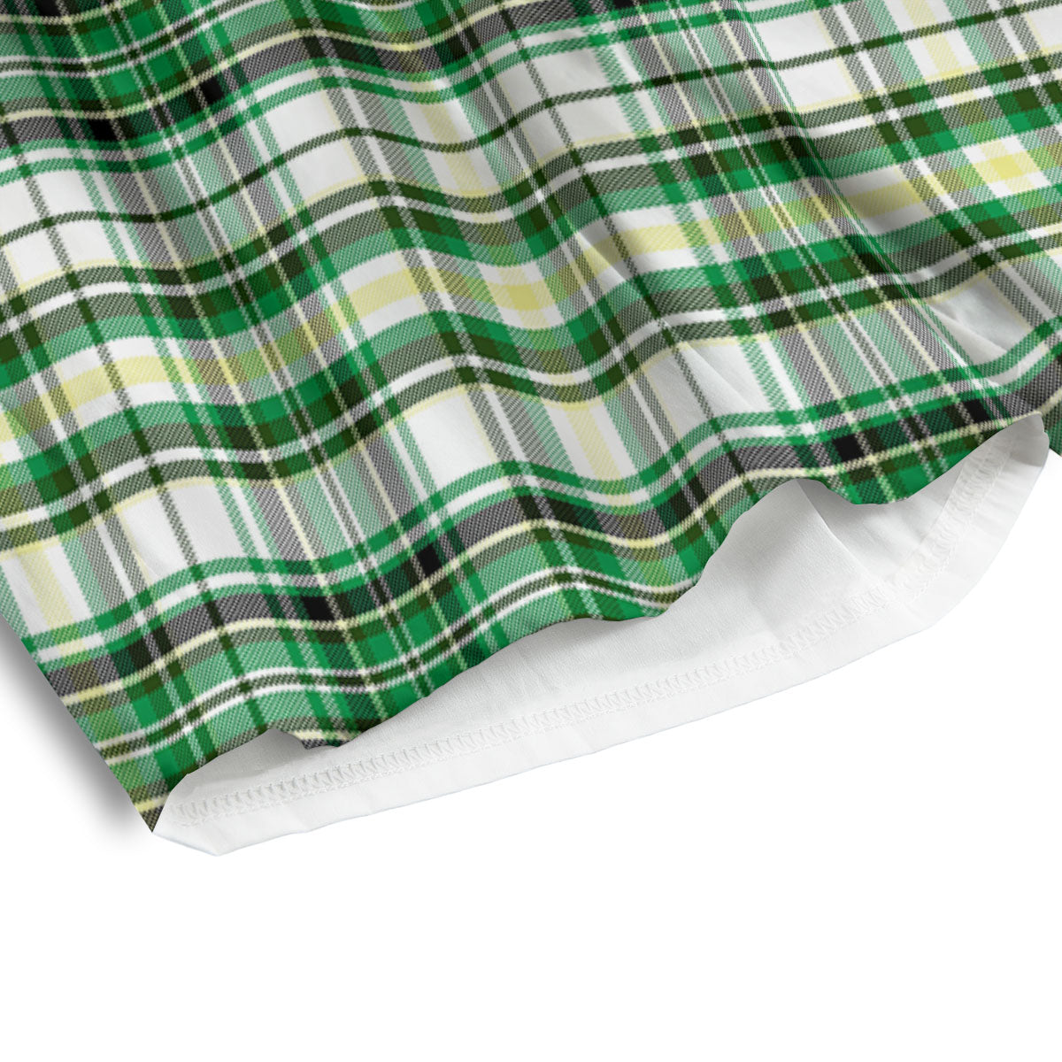 St. Patrick's Day Irish Tartan Print Men's Athletic Shorts