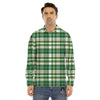 St. Patrick's Day Irish Tartan Print Men's Dress Shirts-grizzshop