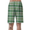 St. Patrick's Day Irish Tartan Print Men's Shorts-grizzshop