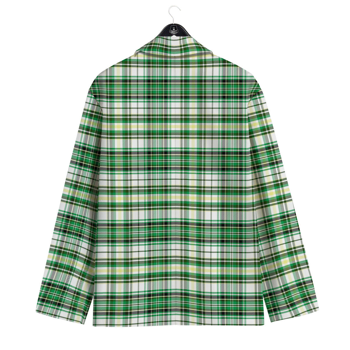 St. Patrick's Day Irish Tartan Print Men's Sport Coat-grizzshop